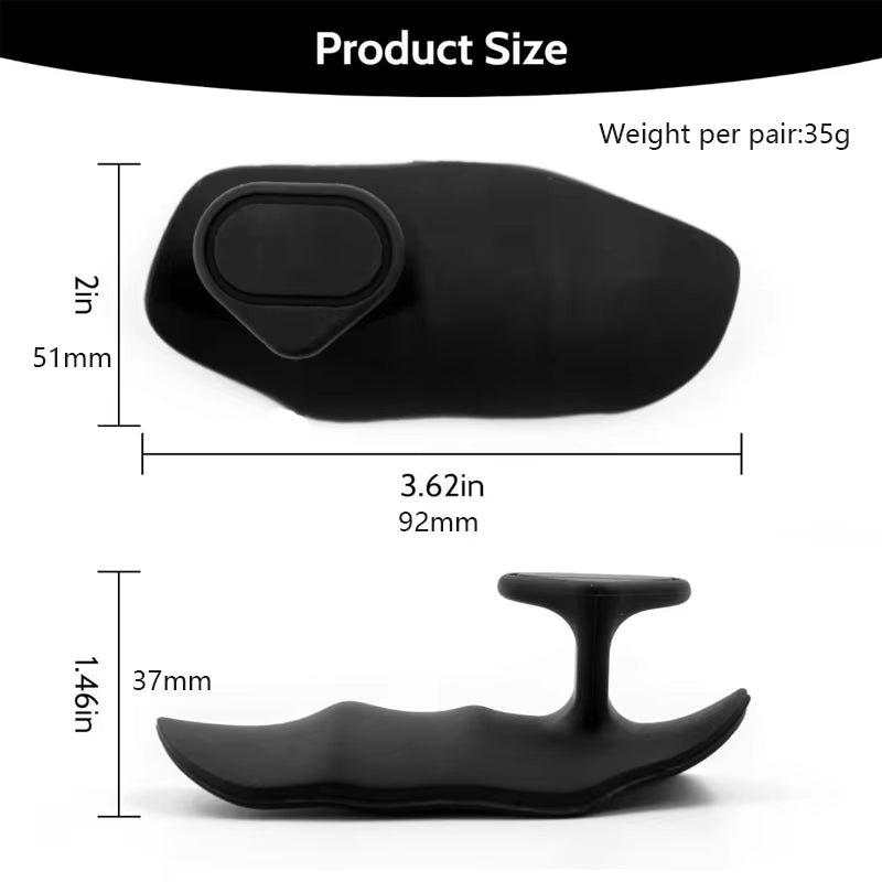 Silicone Sports Gloves for Gym Weightlifting Flexible Stretch Grip Barbell Anti-Slip Protection Fitness Strength Training Rubber