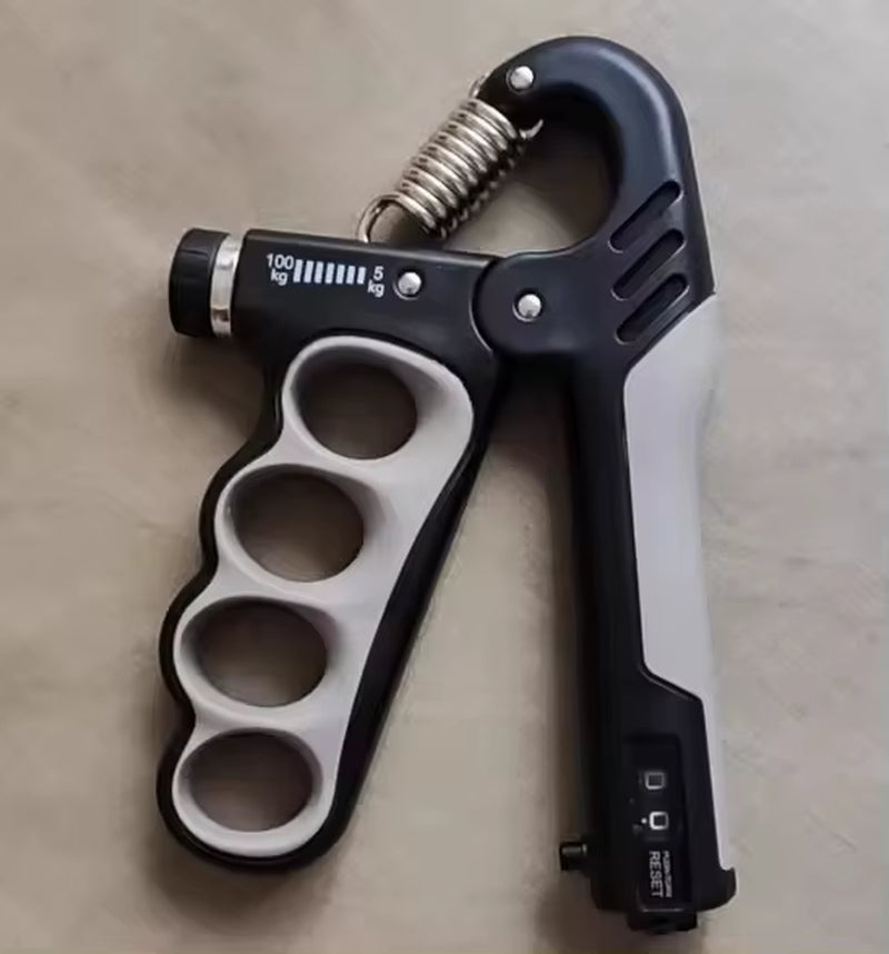 100KG Adjustable Spring Hand Grip with Digital Counter Hand Gripper Strengthener Strength Exercise Equipment