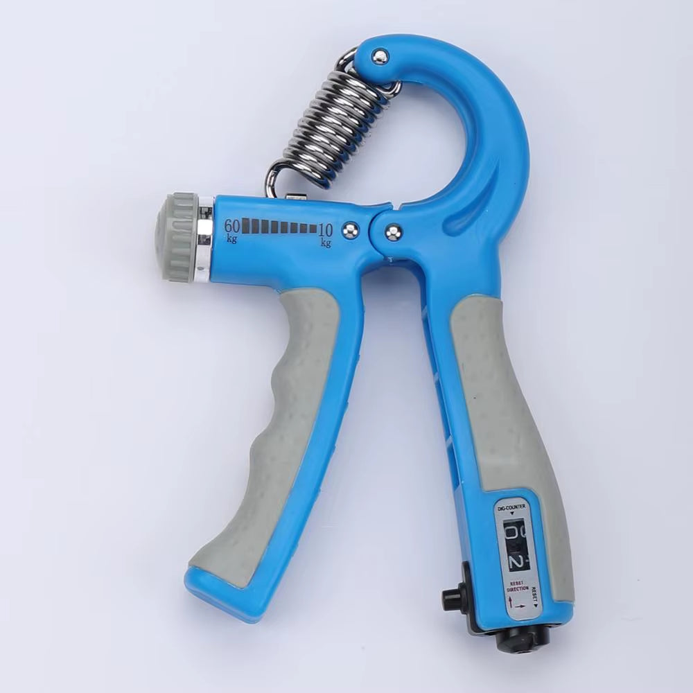 100KG Adjustable Spring Hand Grip with Digital Counter Hand Gripper Strengthener Strength Exercise Equipment